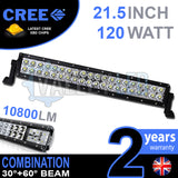 21.5" 120w Cree Combo Straight LED Light Bar