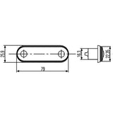 Hella Flush Fit Marker Light