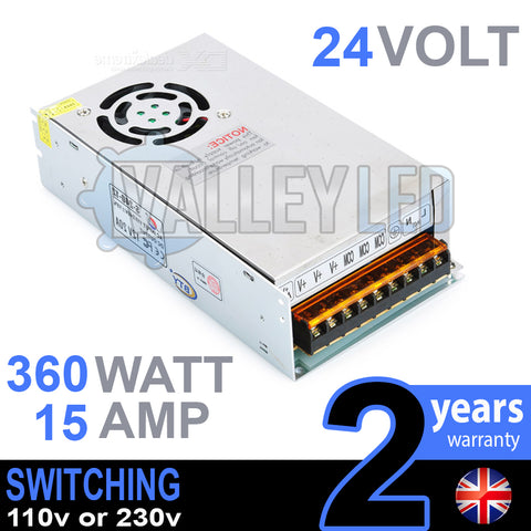24V DC 360w 15A 230v 110v Switching Power Supply