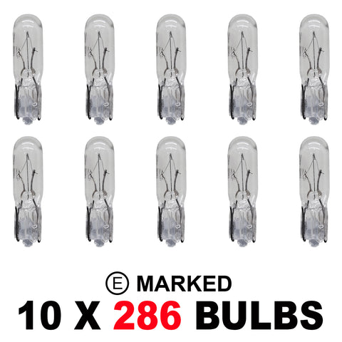 286 W1.2W T5 OEM Replacement Bulbs (10 PACK)