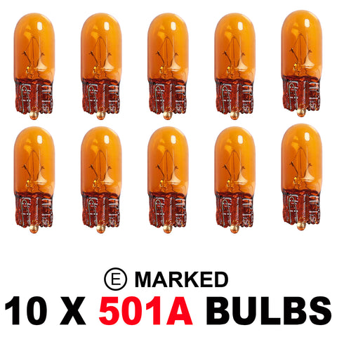 501A W5W OEM Replacement Bulbs (10 PACK)