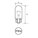 507 W5W Capless OEM Replacement Bulbs (10 PACK)