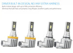 2 x H3 LED Headlight Bulbs - 4000LM