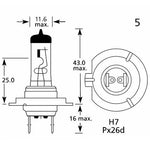 24v H7 100w 474 Limastar Xenon White Halogen Bulbs (10 PACK)