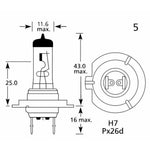 H7 477 55w OEM Replacement Bulbs (10 PACK)